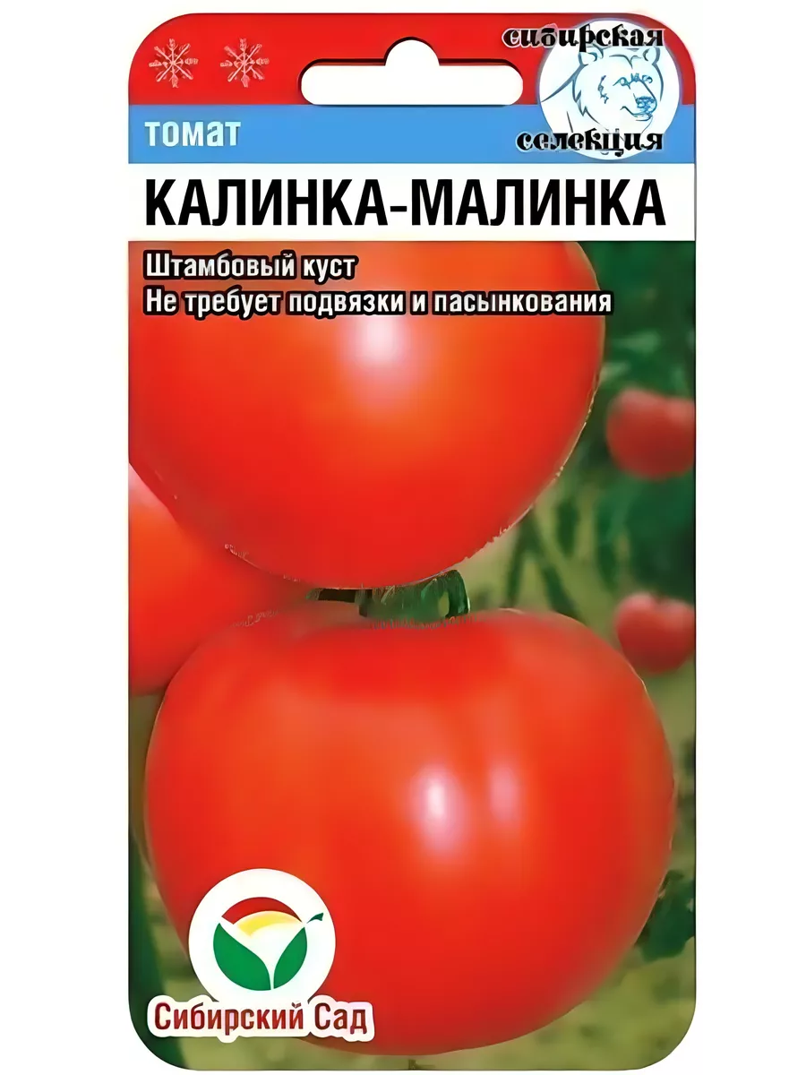 Томат Калинка малинка Сибирский сад 35683335 купить за 177 ₽ в  интернет-магазине Wildberries