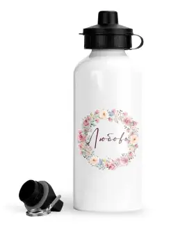Бутылка для воды спортивная Венок розочки розовые Любовь luzimuzi 35709352 купить за 504 ₽ в интернет-магазине Wildberries