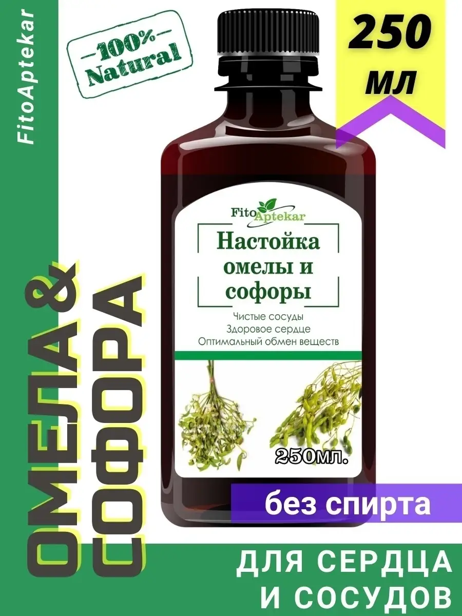 Настойка омелы и софоры, 250 мл ФИТО-АПТЕКАРЬ 35750686 купить за 967 ₽ в  интернет-магазине Wildberries