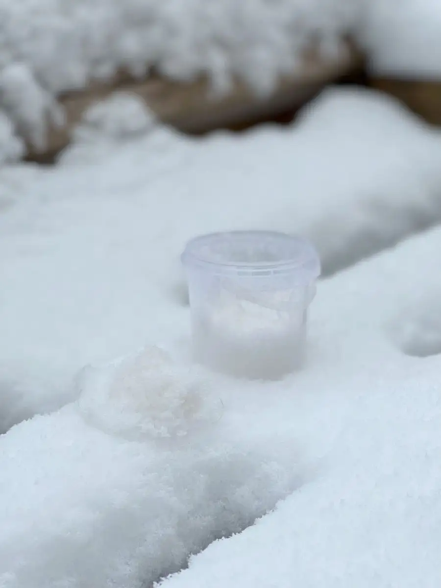 Искусственный снег вискозный, 100 г: белый, вискоза, полиэтиленовый пакет