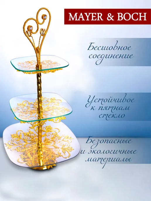 Конфетница фруктовница этажерка 3-х яр. - фото 16