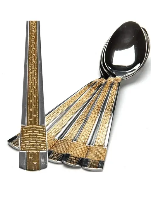 Ложки столовые 6 шт набор из нержавеющей стали - фото 4