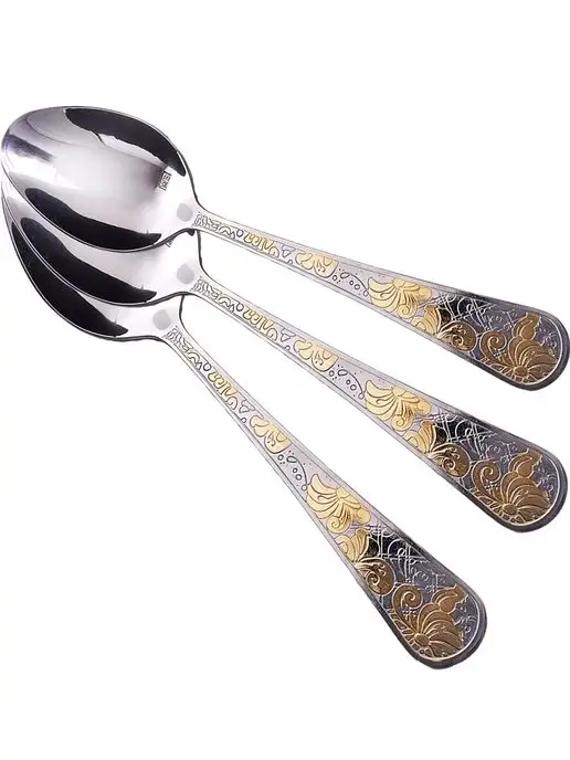 Ложки столовые 6 шт набор из нержавеющей стали - фото 3