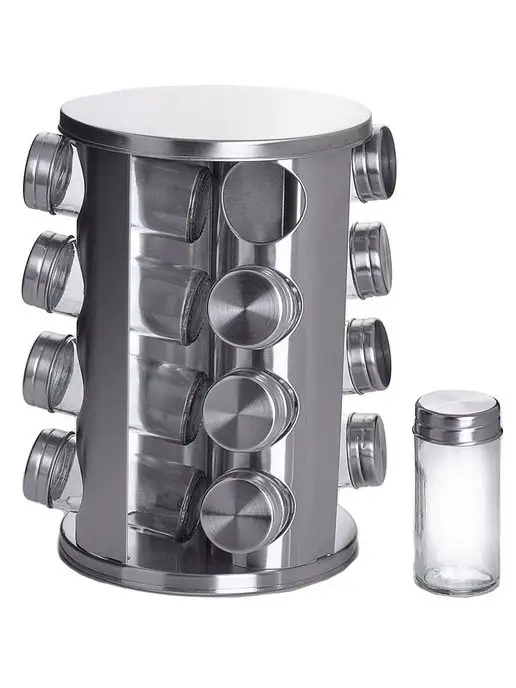 Набор для специй вращающийся с баночками 12 шт - фото 3