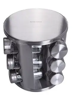 Набор для специй вращающийся с баночками 12 шт