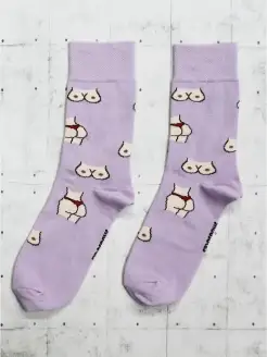 Высокие прикольные носки с принтом надписью смешные веселые Snugsocks 35818565 купить за 257 ₽ в интернет-магазине Wildberries