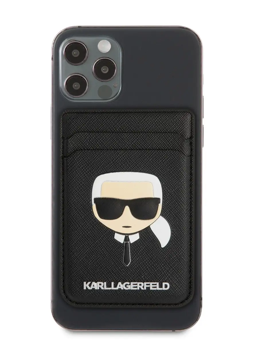 Визитница магнитная Magsafe для пластиковых карт, на телефон Karl Lagerfeld  35895270 купить в интернет-магазине Wildberries