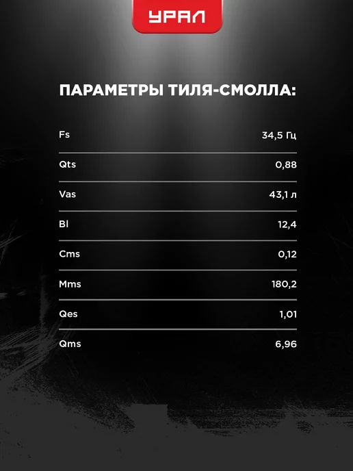 URAL Сабвуфер 12 дюймов пассивный Урал Молот, вариант, фото 5