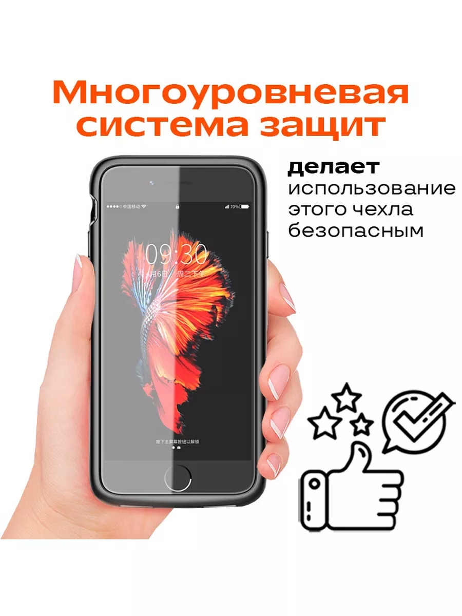 Чехол-аккумулятор iPhone 6/6S/7/8/SE 2, 3 поколения 3200мАч InnoZone  36103898 купить за 1 982 ? в интернет-магазине Wildberries