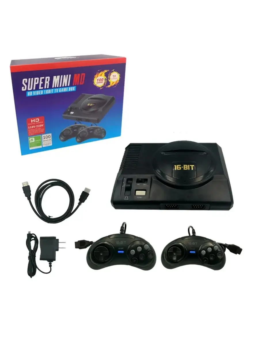 Приставка 16bit SEGA mini MD HDMI БРУТАЛИТИ 36106940 купить в  интернет-магазине Wildberries