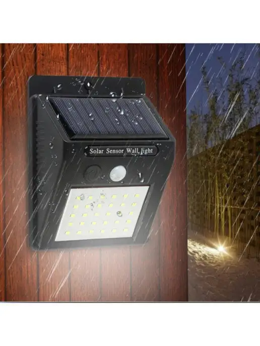 Solar Lamp Светильник уличный на солнечной батарее, черный, фото 8