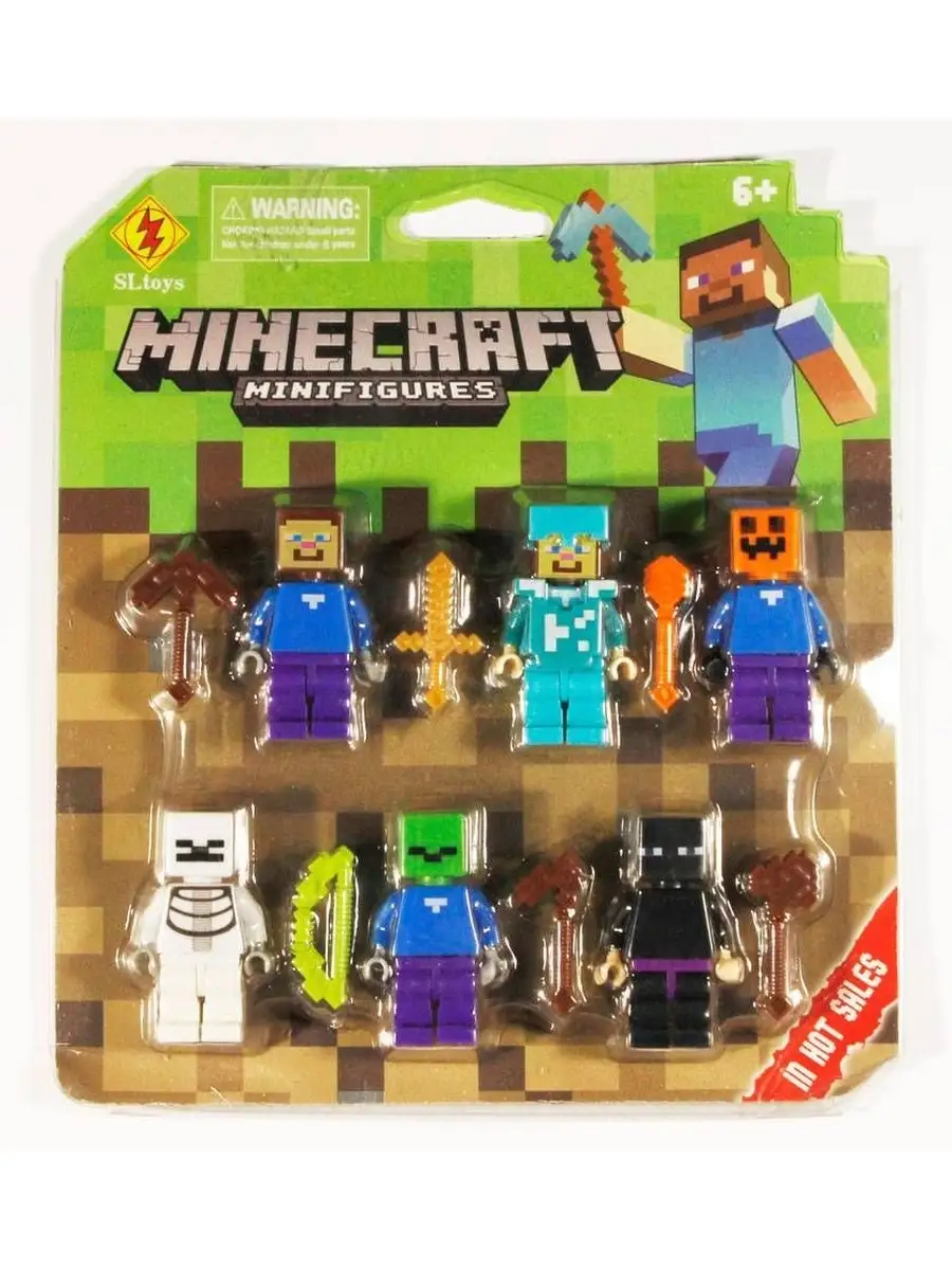 Майнкрафт человечки Minecraft Халк Танос toys for you 36187482 купить за  529 ₽ в интернет-магазине Wildberries