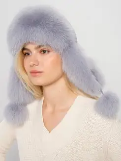 Шапка ушанка кожаная меховая LUXURY FUR HATS 36223492 купить в