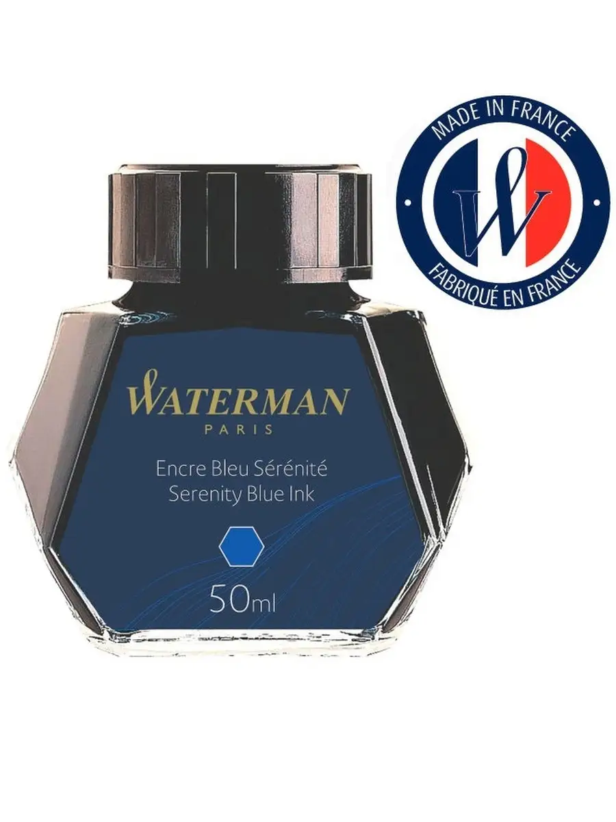 Чернила Waterman для перьевых ручек синие 50 мл.