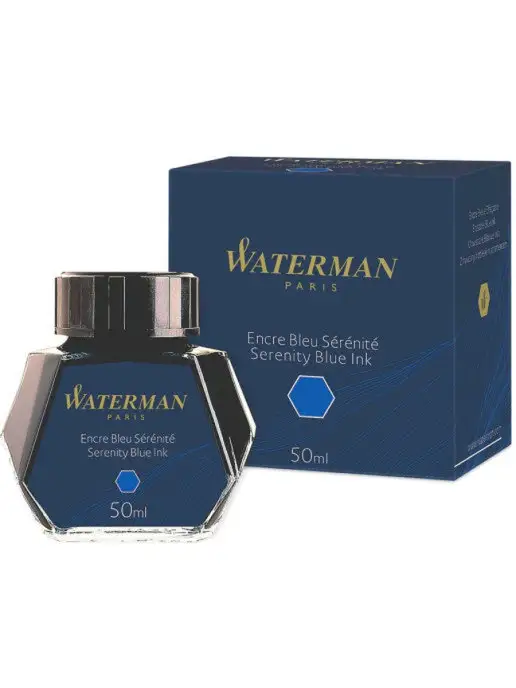 Waterman Чернила для перьевых ручек синие 50 мл, 50 мл, фото 3