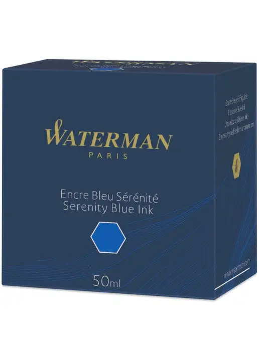 Waterman Чернила для перьевых ручек синие 50 мл, 50 мл, фото 4