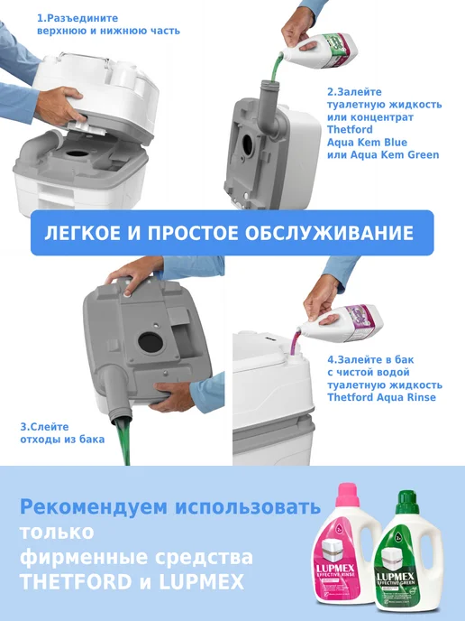 Thetford Биотуалет для дома и дачи, белый, фото 4