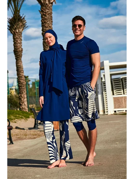 Marina Burkini Буркини мусульманский купальник, синий, фото 3