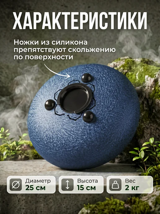 Tambiro Глюкофон для медитации 25 см, синий, фото 3