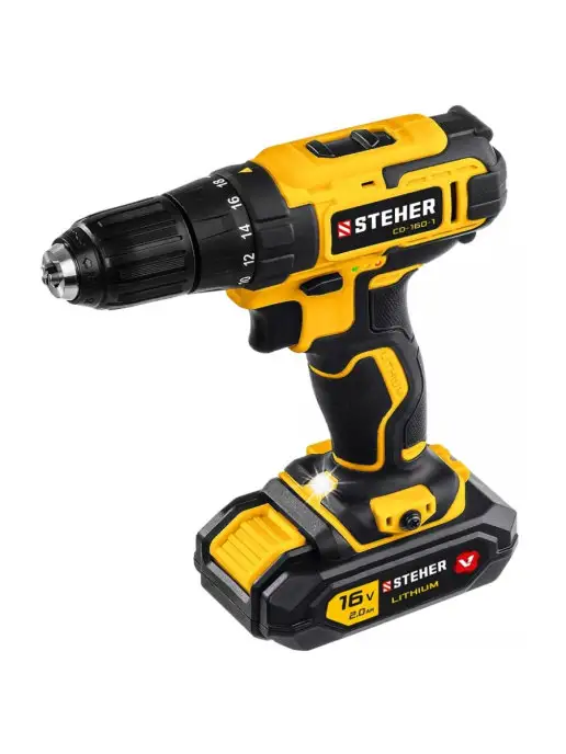 STEHER Шуруповерт CD-160-1, желтый