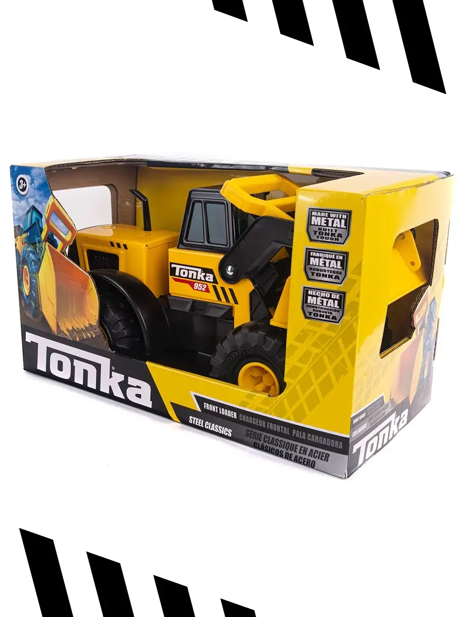 Большая металлическая машинка Погрузчик игрушка Tonka 36334636 купить за 2  348 ₽ в интернет-магазине Wildberries