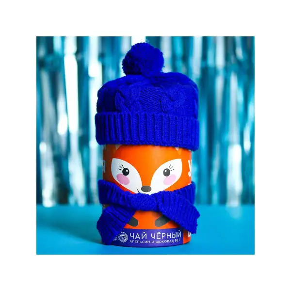 Чёрный чай "Лиса": с ароматом апельсина и шоколада, 50 г / новый год 2022