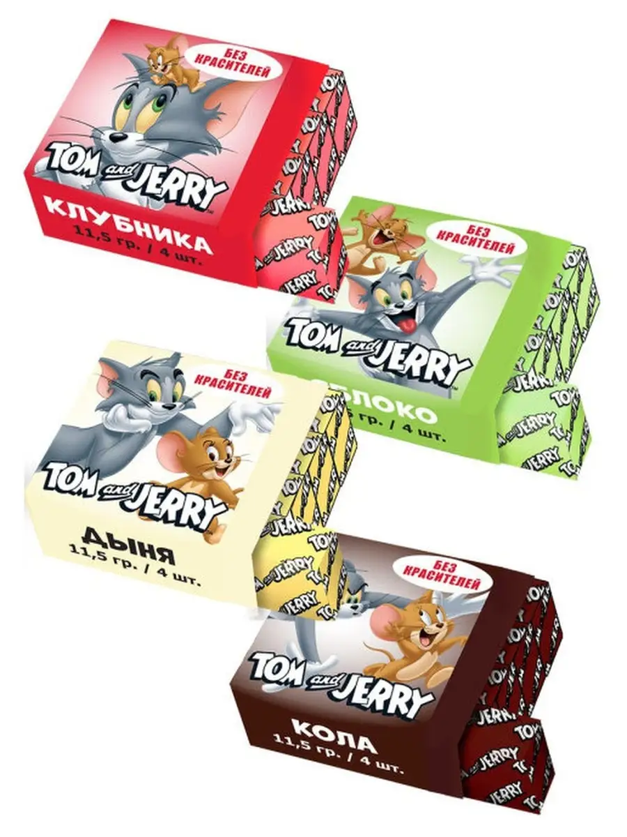 Жевательные конфеты в сфере Tom & Jerry Микс вкусов, 11,5х120 шт./Том и  Джерри TOM and JERRY 36381356 купить в интернет-магазине Wildberries