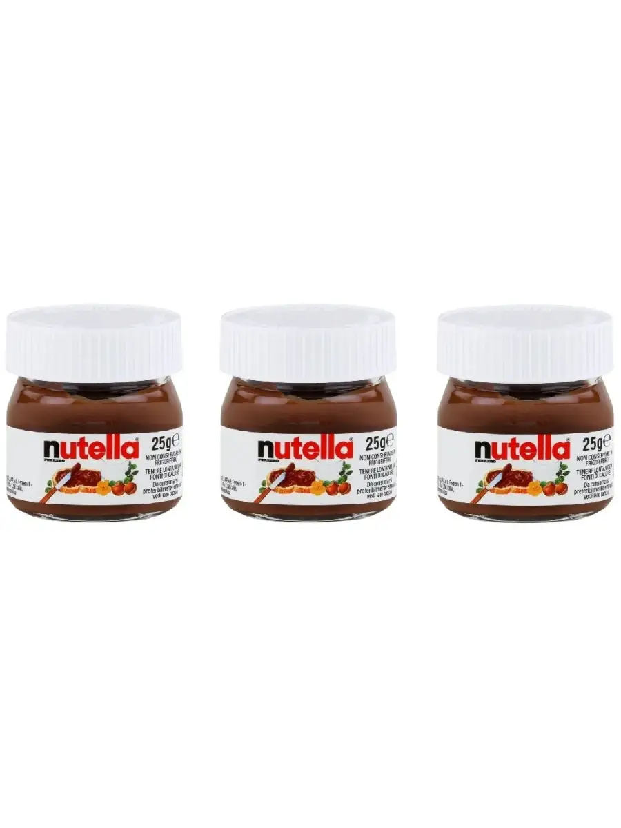 Шоколадная паста ореховая Нутелла Мини 25гр. х 3 шт. Nutella 36478049  купить за 371 ₽ в интернет-магазине Wildberries