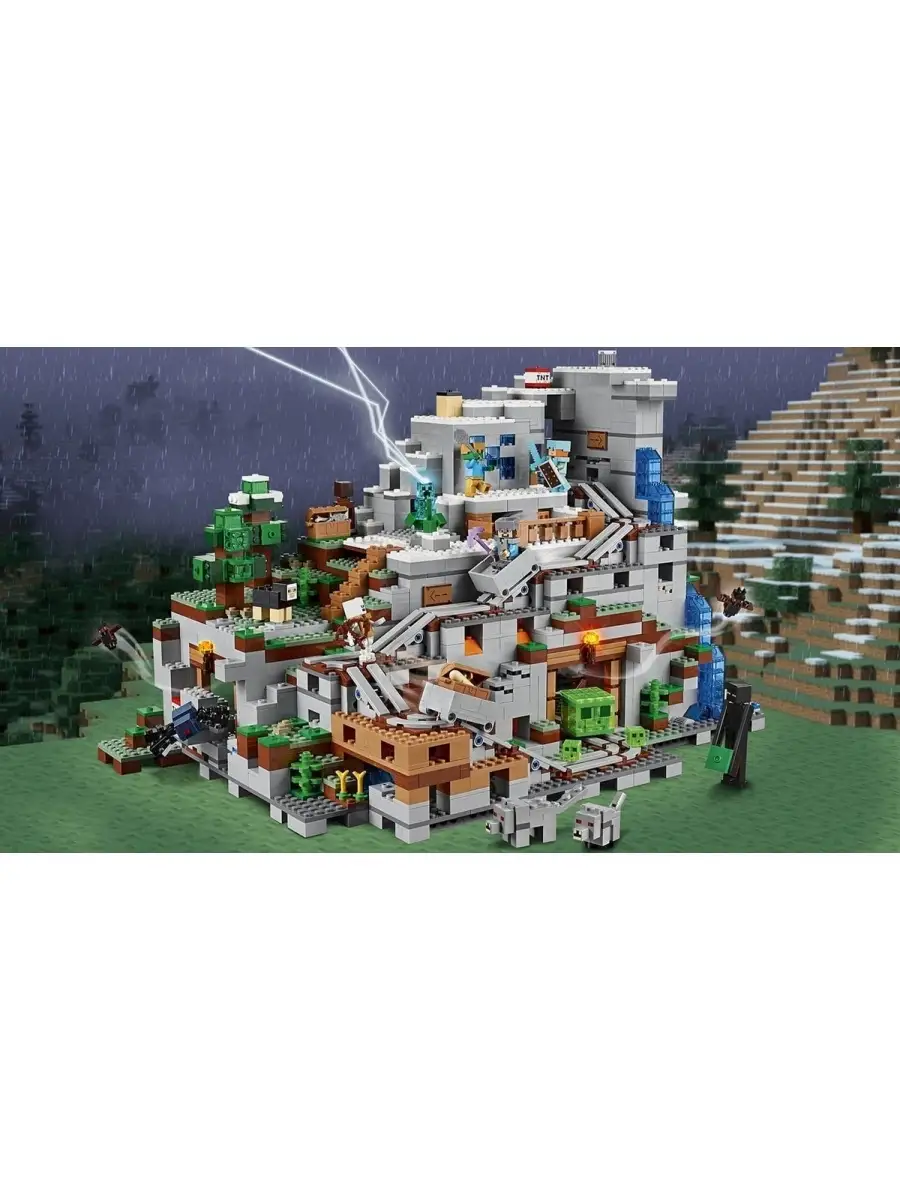 Конструктор Minecraft Майнкрафт My world Горная пещера LEGO 36510968 купить  за 12 054 ₽ в интернет-магазине Wildberries