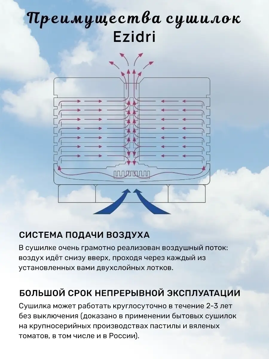 Ezidri Ultra FD1000 Digital / Дегидратор / Сушилка для овощей фруктов сушка  электросушилка / Эзидри Ezidri 36524478 купить в интернет-магазине  Wildberries