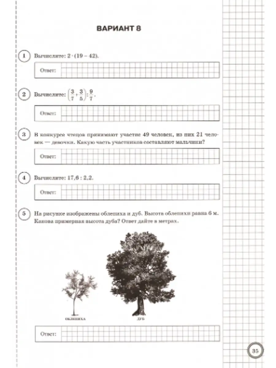 ВПР. МАТЕМАТИКА. 6 КЛАСС. 25 ВАРИАНТОВ. Экзамен 36558878 купить в  интернет-магазине Wildberries