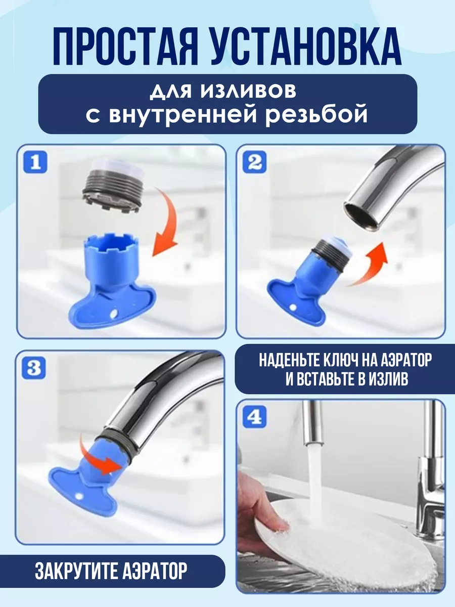 Аэратор + ключ (совместим с GROHE, IKEA) 4-Home 36592593 купить за 355 ₽ в  интернет-магазине Wildberries