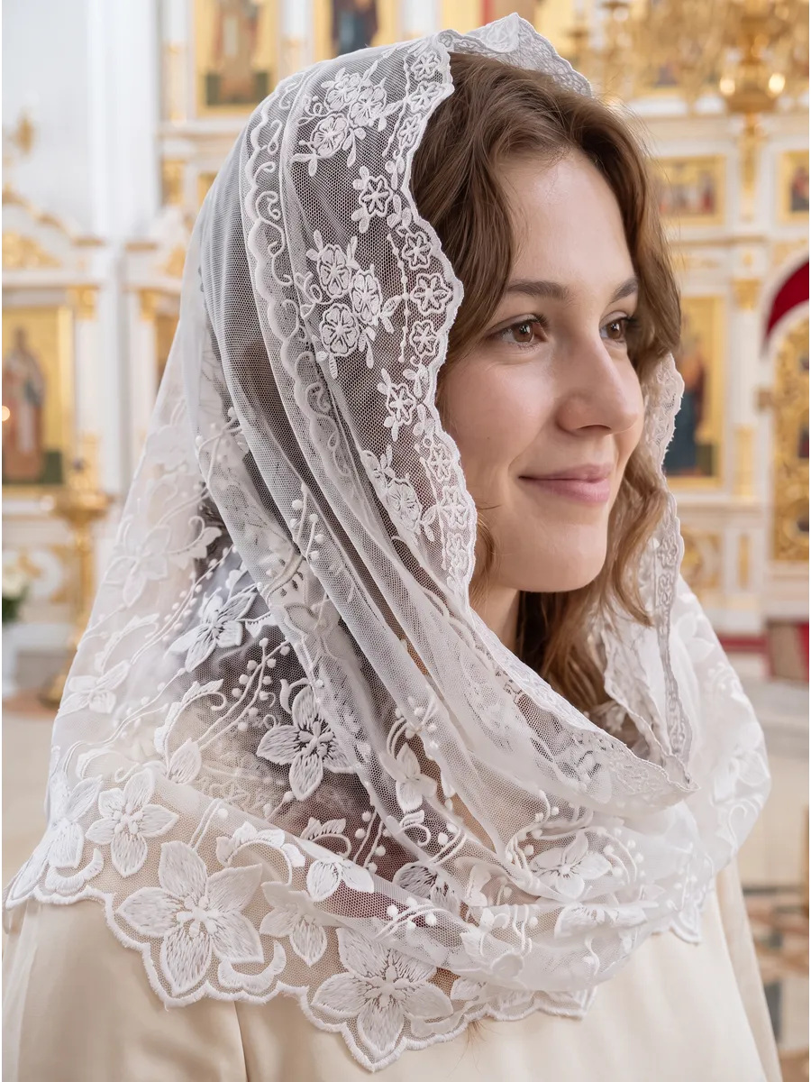 Платок на голову для крещения