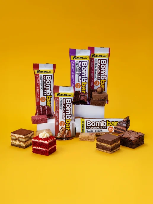BombBar Протеиновые батончики без сахара Aссорти №4, 20шт х 60г, 20 шт, 60 г, фото 7