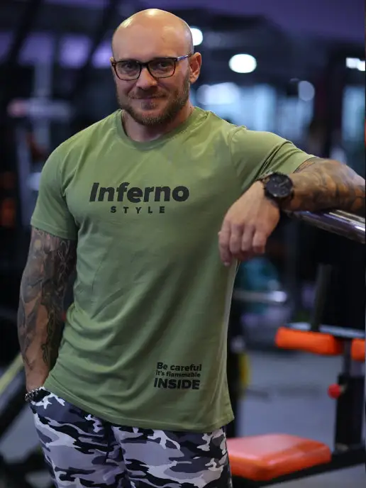 INFERNO style Футболка спортивная, зеленый, фото 2