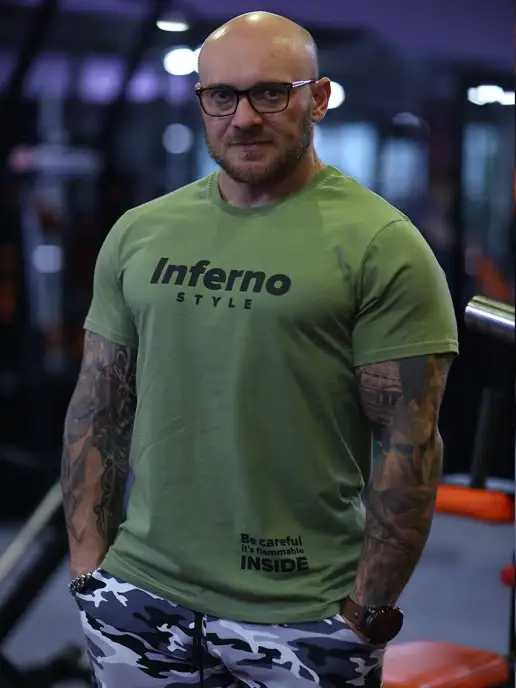 INFERNO style Футболка спортивная, зеленый, фото 3