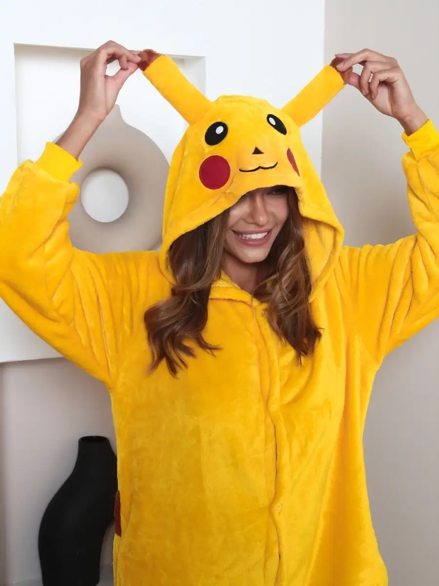 Кигуруми для девочек Пикачу Pikachu пижама покемон для дома Defective  36762314 купить за 6 068 ₽ в интернет-магазине Wildberries