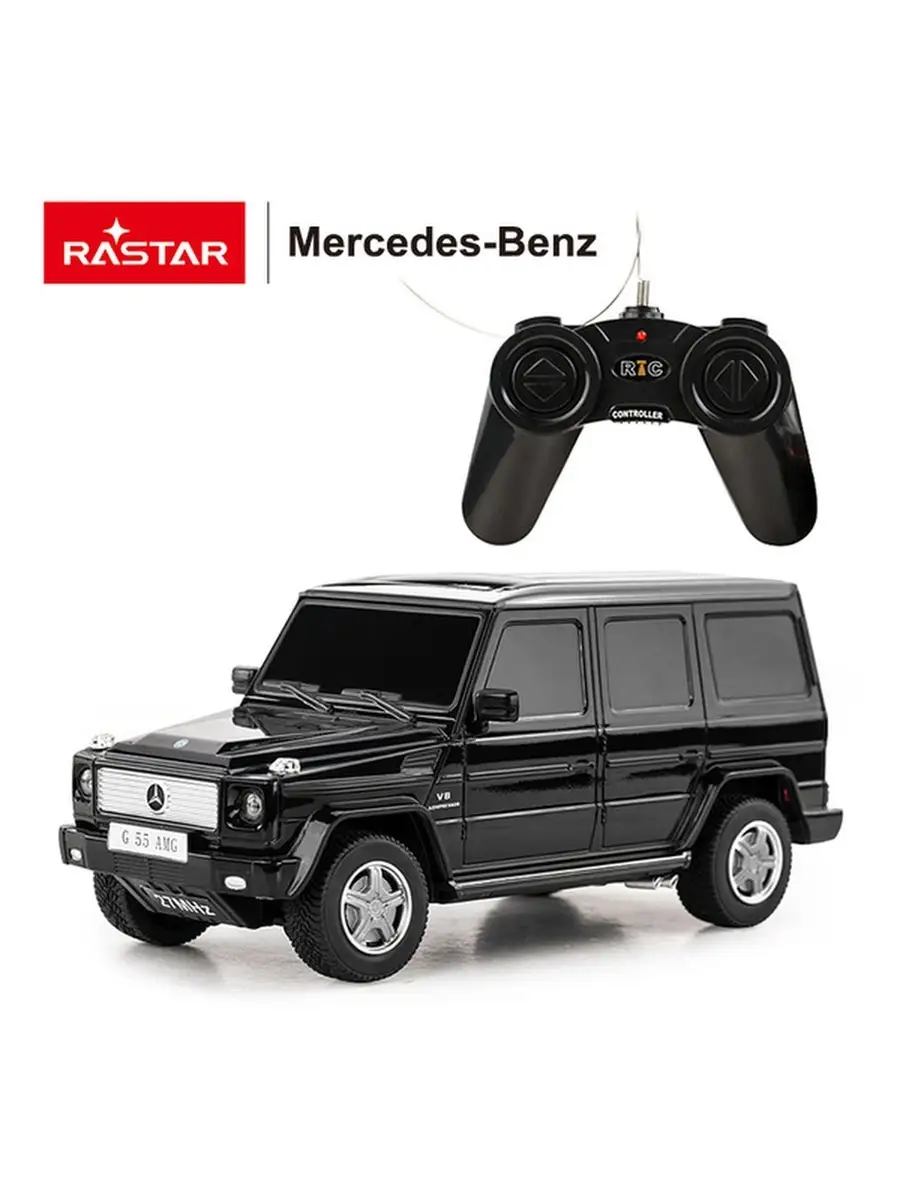 Машина р/у 1:24 Mercedes-Benz G55 Цвет Черный RASTAR 36803013 купить в  интернет-магазине Wildberries