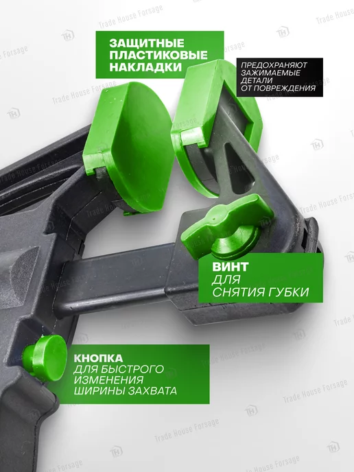Rockforce Струбцина быстрозажимная F-образная max захват-610мм, 910мм, фото 4
