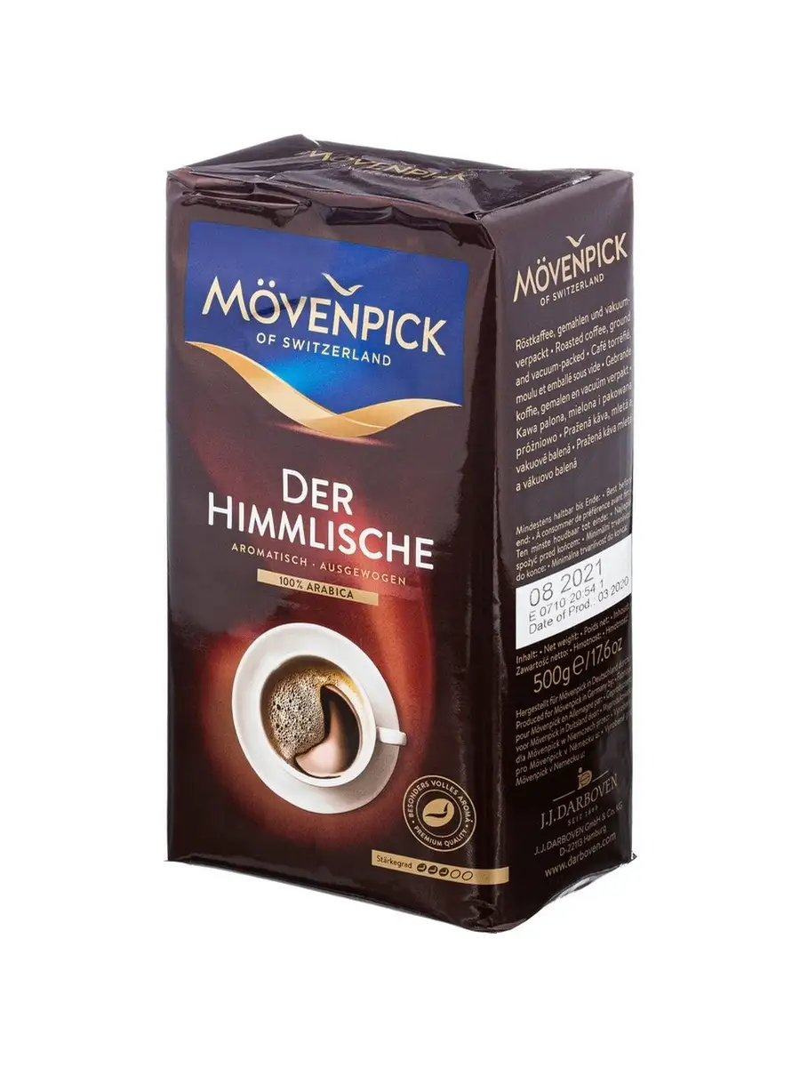 Кофе Movenpick Der Himmlische молотый, 500г MOVENPICK 36850365 купить за 2  231 ₽ в интернет-магазине Wildberries