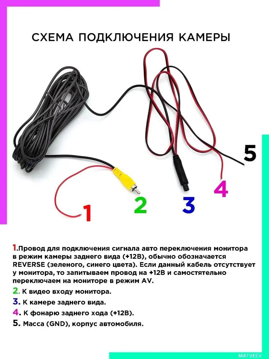 Камера заднего вида для авто - камера заднего хода Орбита 36872773 купить в  интернет-магазине Wildberries