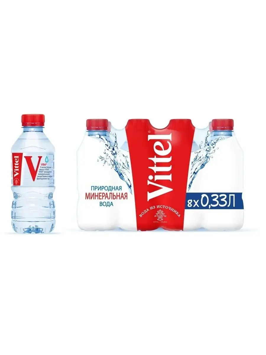 Вода минеральная Vittel (Виттель) 8 шт по 0,33 л, пэт Vittel 36921275  купить за 1 035 ₽ в интернет-магазине Wildberries