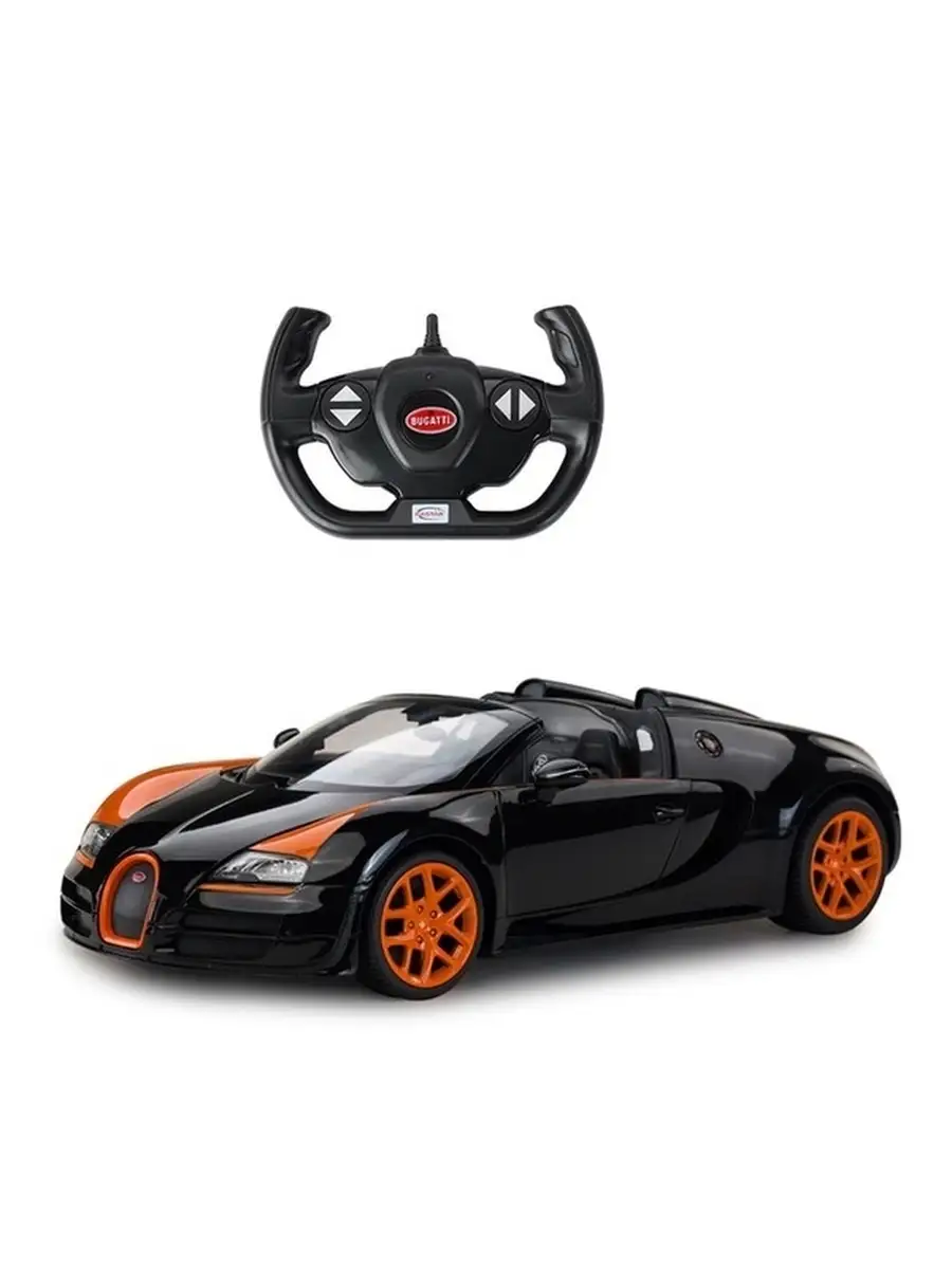 Машина р/у 1:14 Bugatti Grand Sport Vitesse, черный RASTAR 36951023 купить  за 4 765 ₽ в интернет-магазине Wildberries