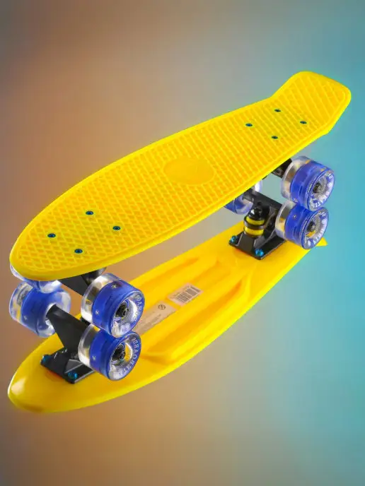 Fish Skateboards Скейтборд, желтый