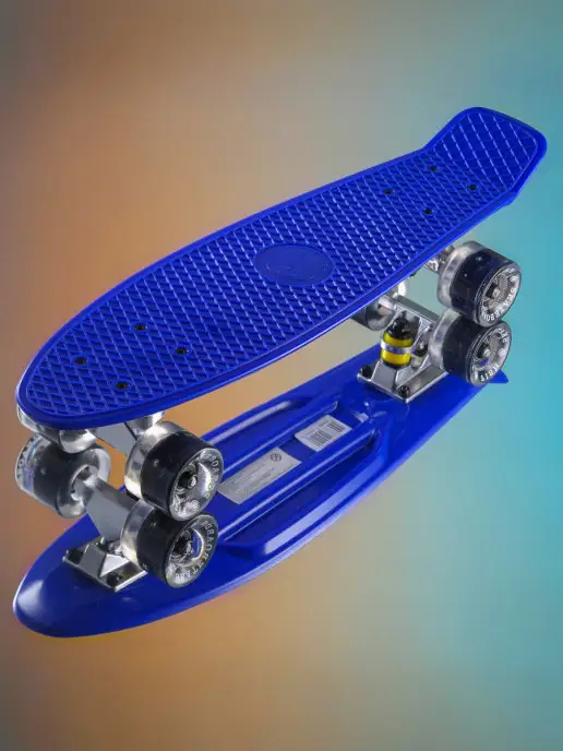 Fish Skateboards Пенни Борд 22" 56 см LED, синий, фото 2