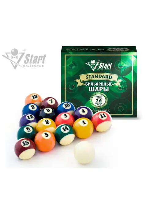 Start Billiards Шары для бильярда (пул) Standard 57,2 мм, 57 2, фото 2