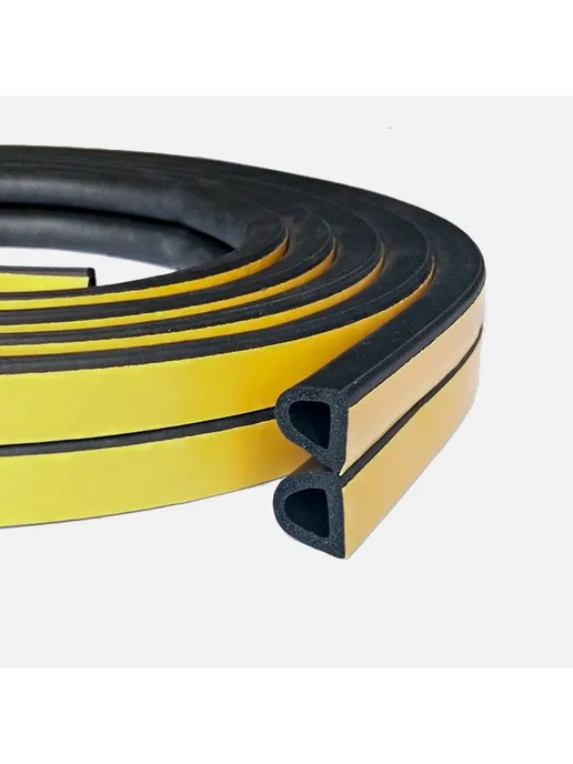 profitrast Уплотнитель EPDM самоклеящийся для дверей и окон, черный, фото 2