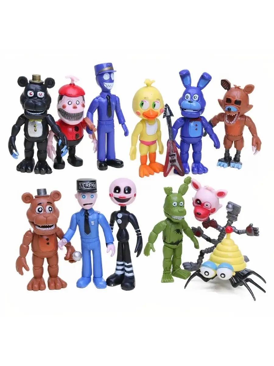 Набор фигурок ФНАФ FNAF Five night at Freddy (10 см) FNAFtoys 37111612  купить в интернет-магазине Wildberries