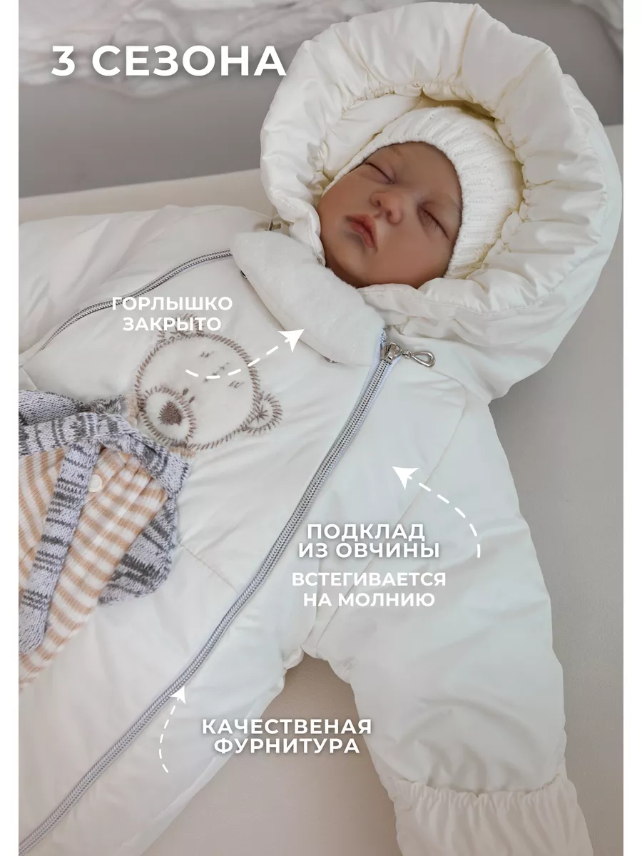 Дизайнерские комбинезоны для новорожденных - Сонный Гномик