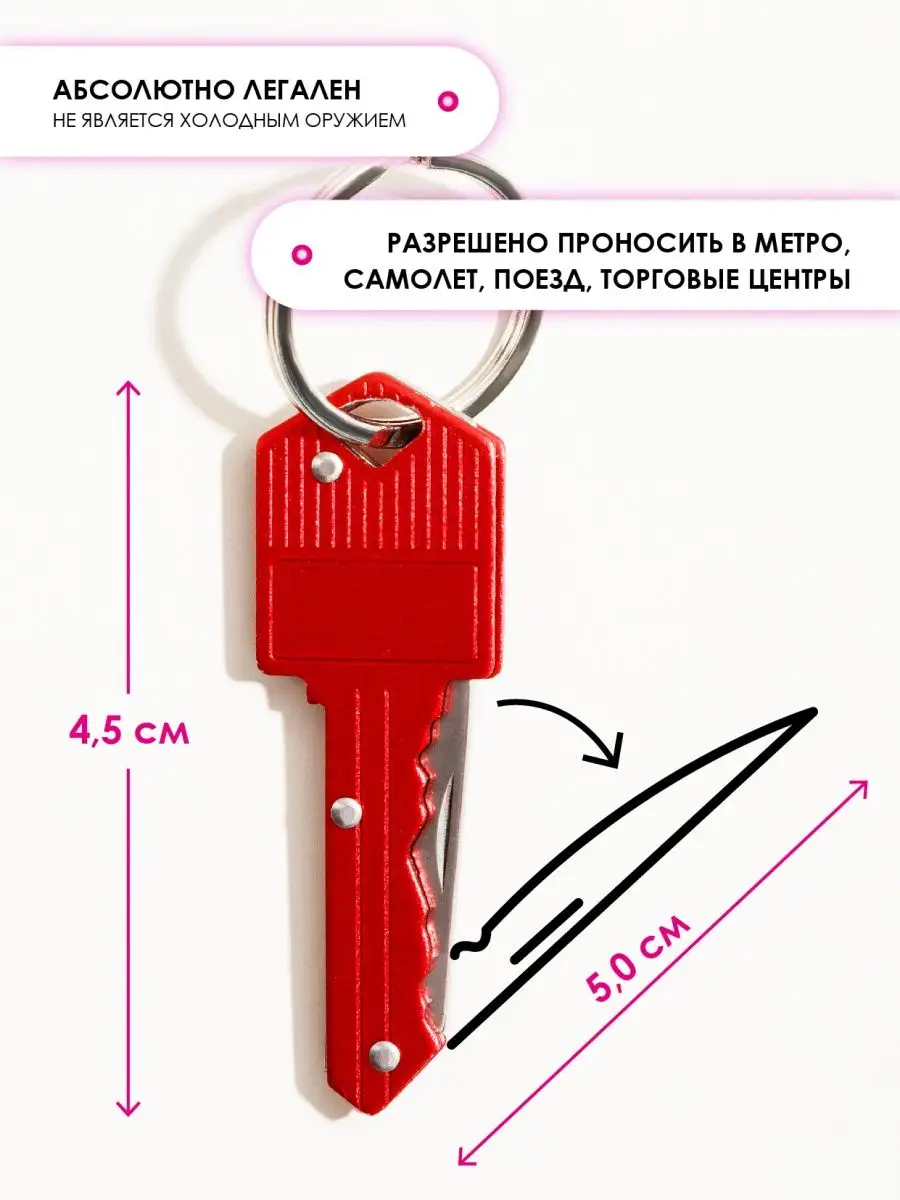Нож замаскированный под ключ будьспокойна 37144185 купить в  интернет-магазине Wildberries